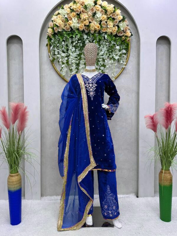 Elegance Velvet Sequence Suit