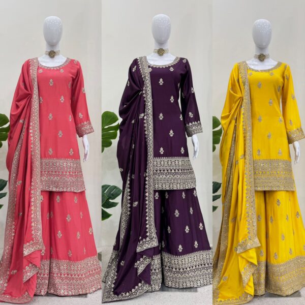 Chandni Crystal Touch Suit Set