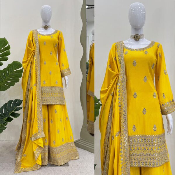 Chandni Crystal Touch Suit Set - Image 6