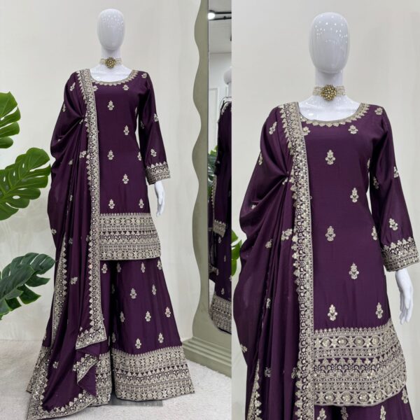 Chandni Crystal Touch Suit Set - Image 5